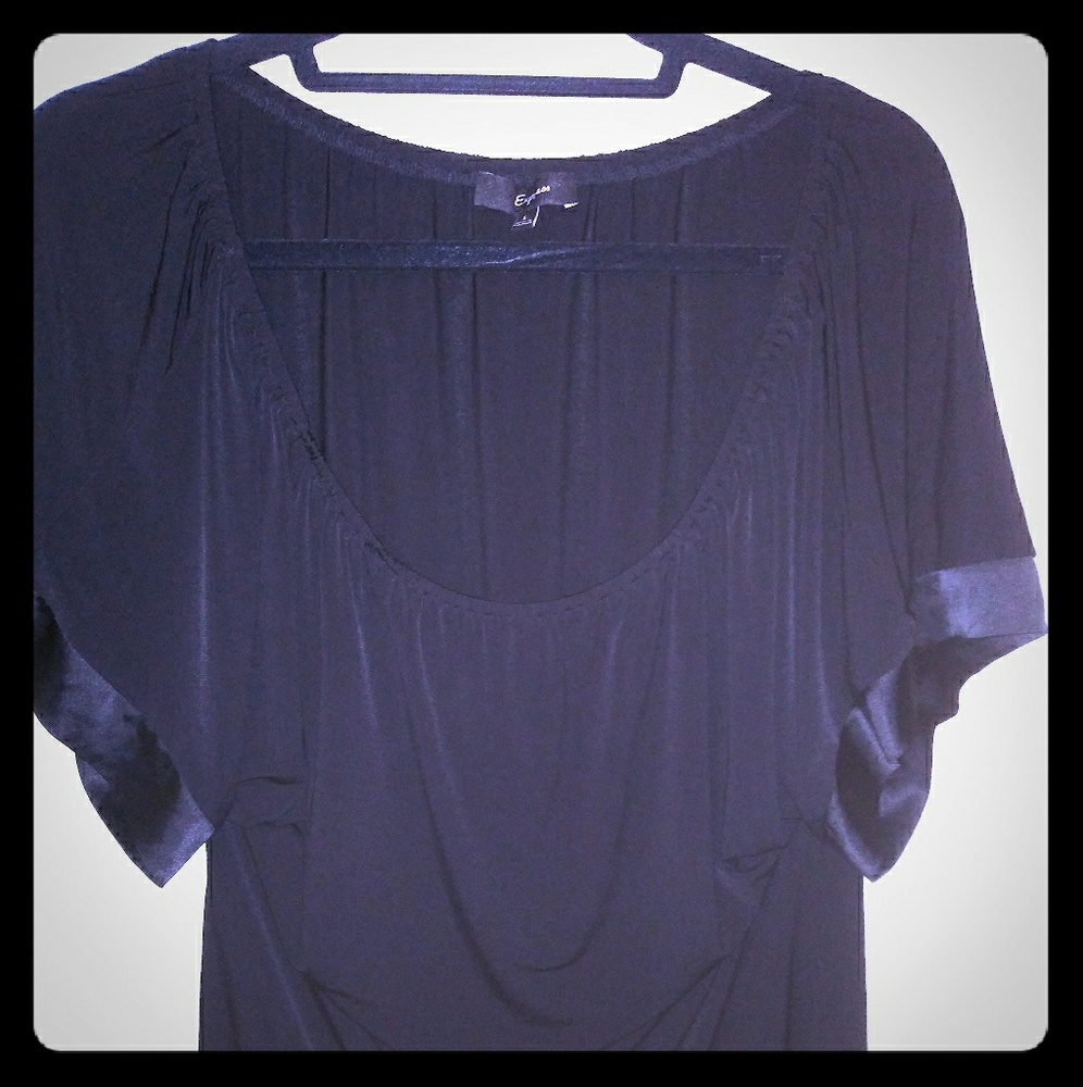 Express Black Short Sleeve Shirt Size Large